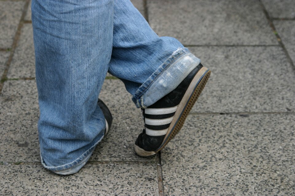 Feet man human