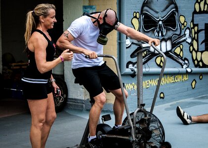 Gasmask fitness hardcore training
