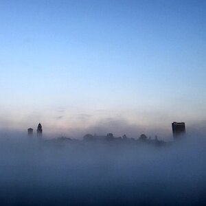 Fog landscape clouds photo