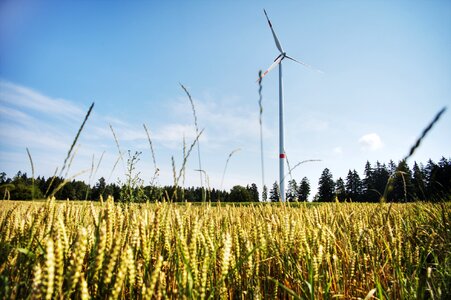 Power generation wind park environment photo