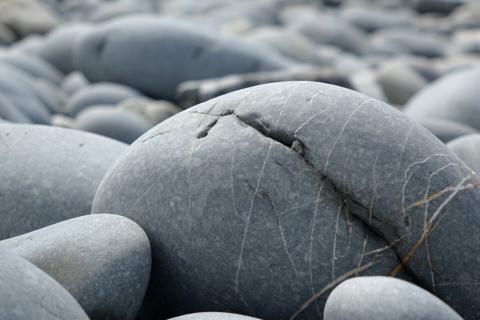 Seashore pebble nature