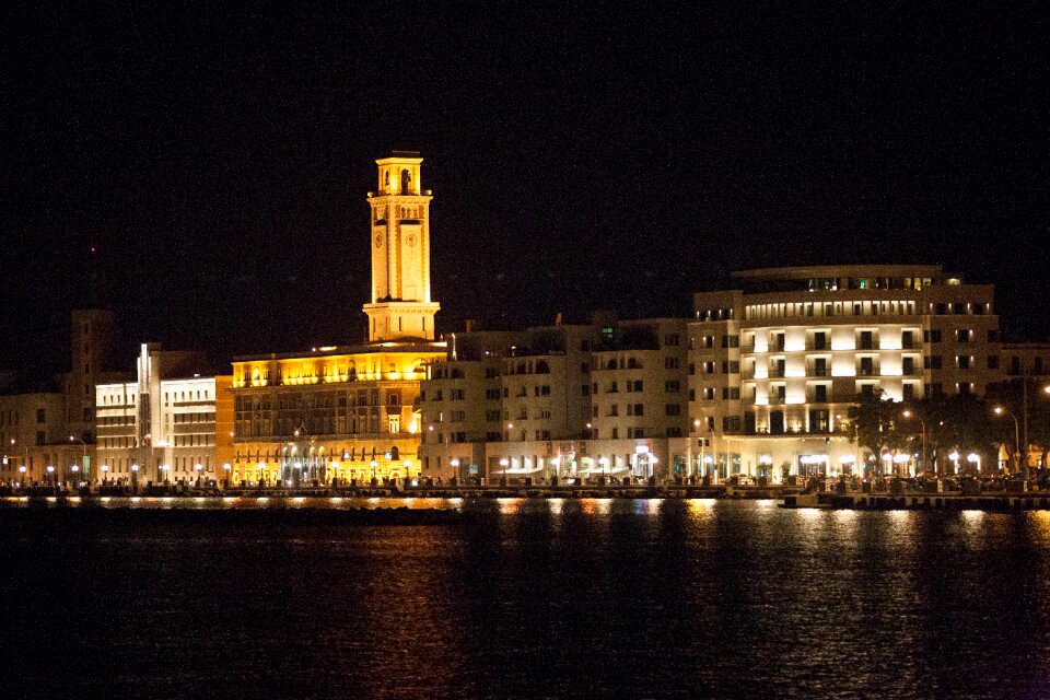 Bari nocturne waterfront