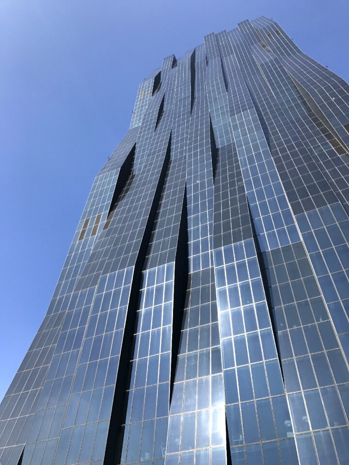 Building city glass facades photo