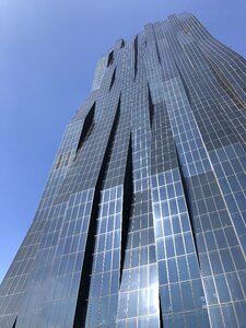 Building city glass facades photo