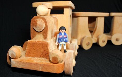 Locomotive children railway photo