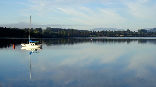 Landscape morgenstimmung lake photo