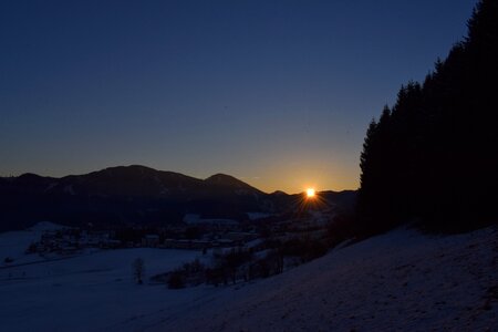 Abendstimmung winter wintry