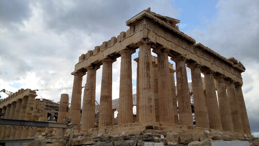 Ancient ruins greek antiquity acropolis photo