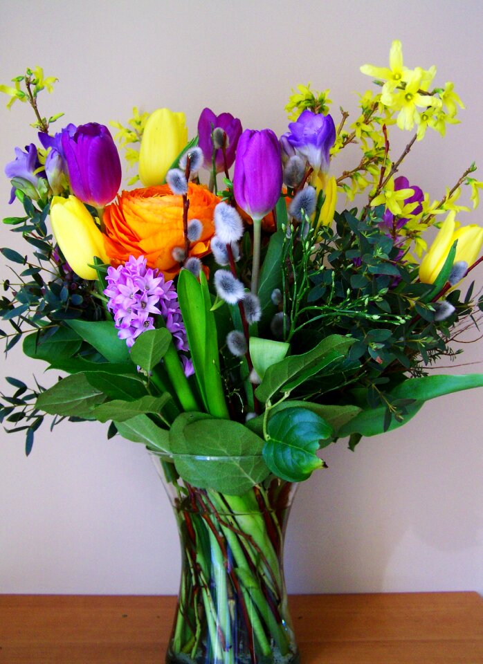 Color cut flower flower vaze