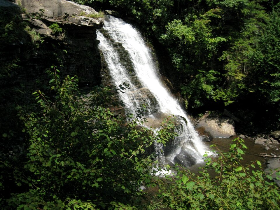 Water stream rock photo