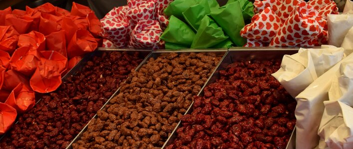 Sales stand food christmas market
