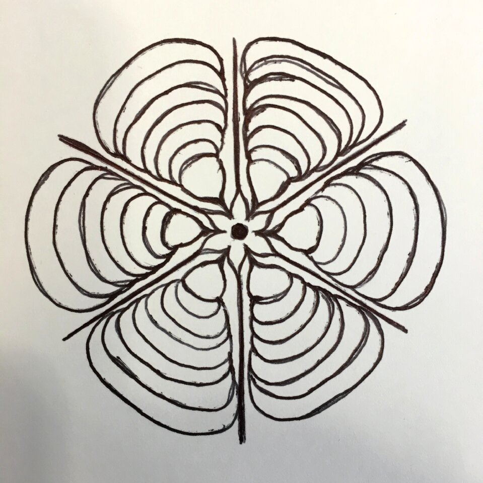 Abstract art pattern