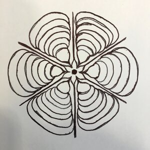 Abstract art pattern