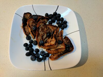 Blueberries breakfast