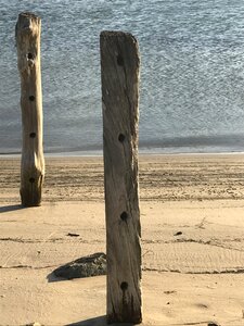 Posts sand landscape photo