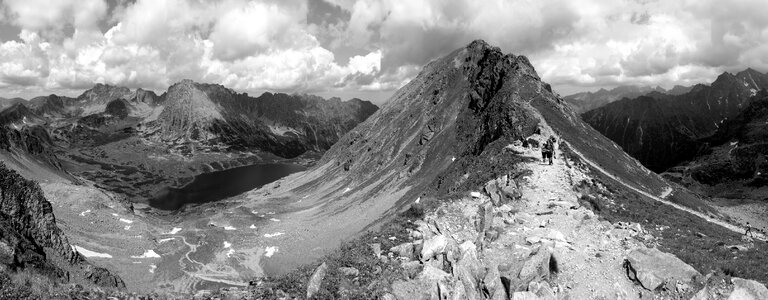 Landscape black and white scenically