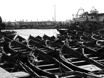 Morocco port boats photo