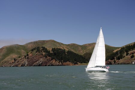 Sea boat sail