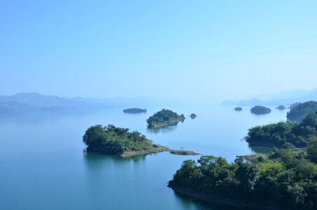 Nature landscape blue