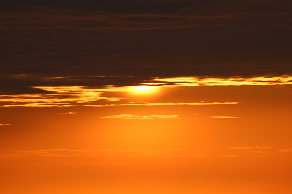 Twilight evening sky