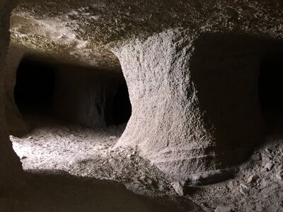 Volcanic caves speleology photo