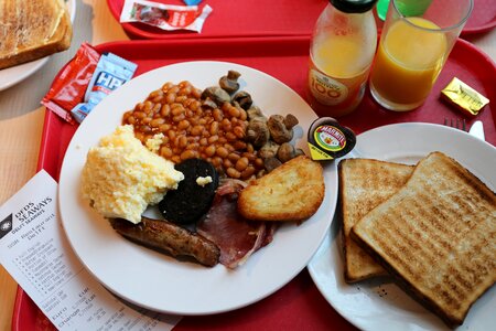 England breakfast bakedbeans photo