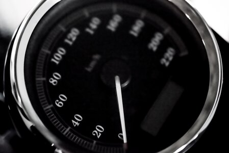 Black white motorcycle race