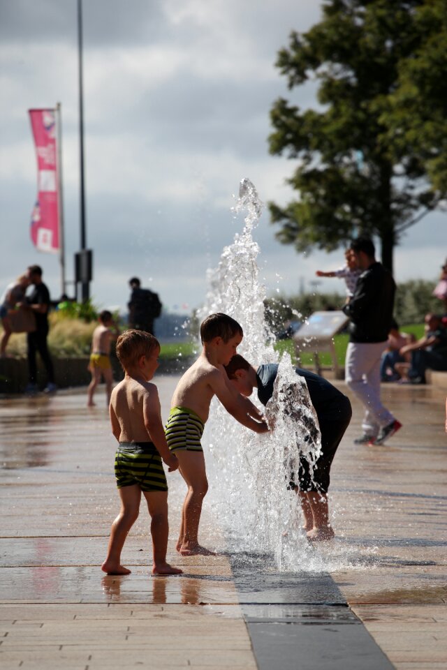 Children playing happy fun