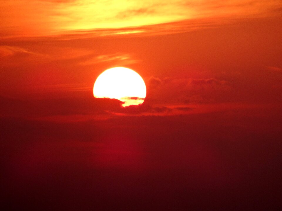 Red colors sky abendstimmung