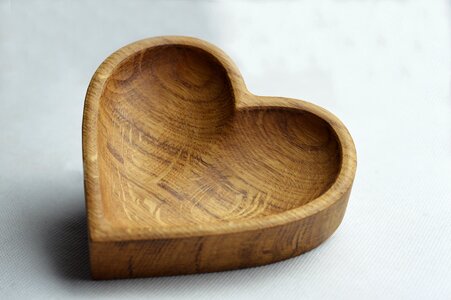 Wood heart love photo