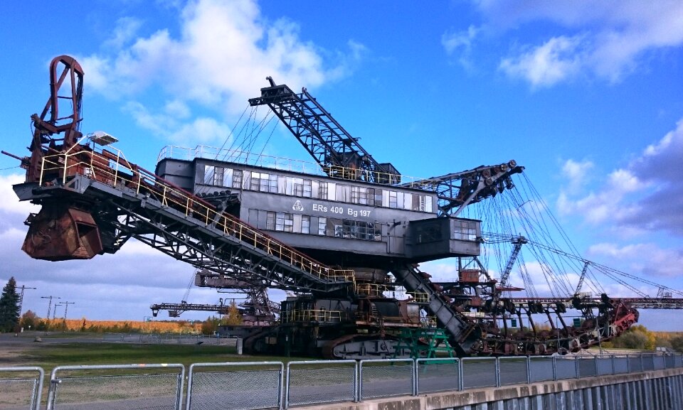 Ferropolis open pit mining brown coal photo