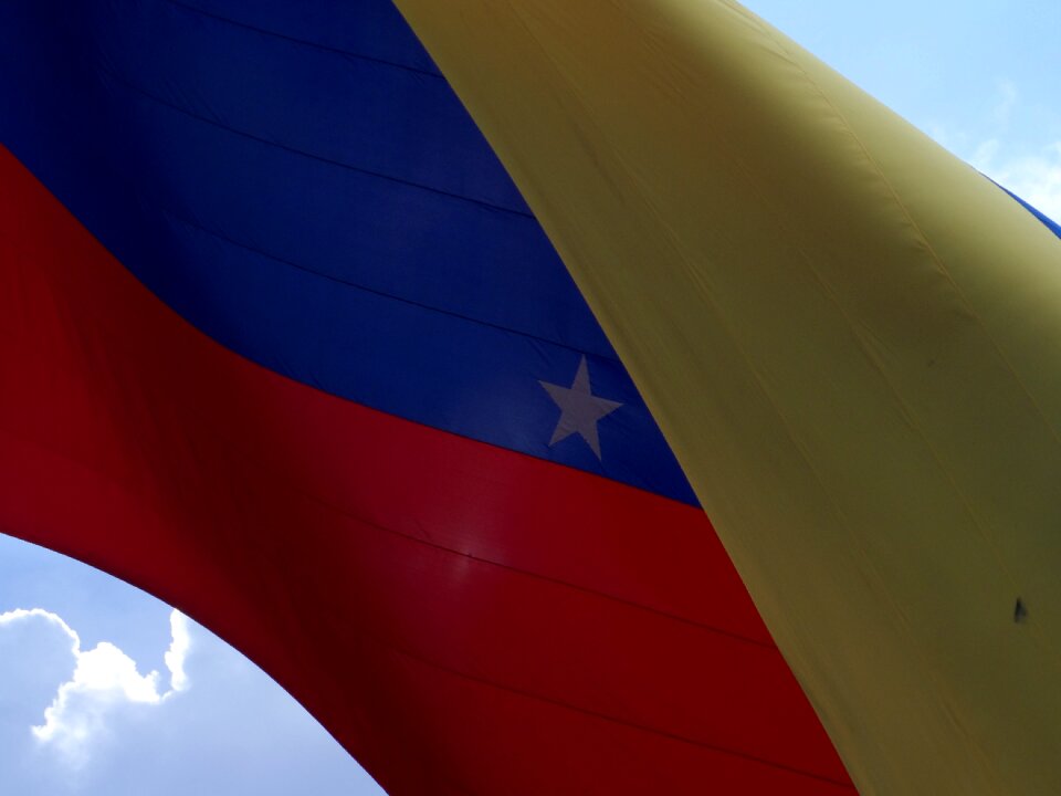 Flag venezuela clouds