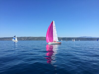 Nature summer sailing