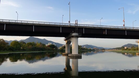 Semi circle river korea photo