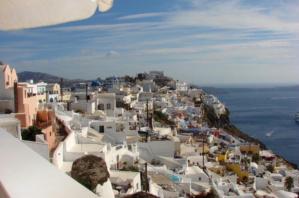 Fira santorini caldera
