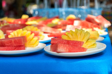 The mixed fruits delicious