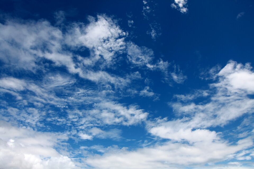 Blue sky white cloud natural