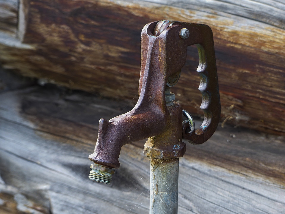 Faucet corrosives antique