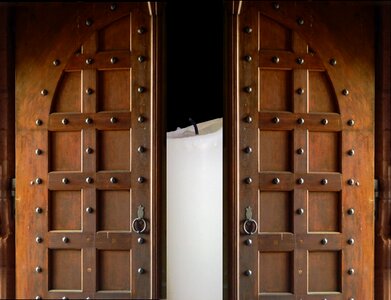 Old door input wood