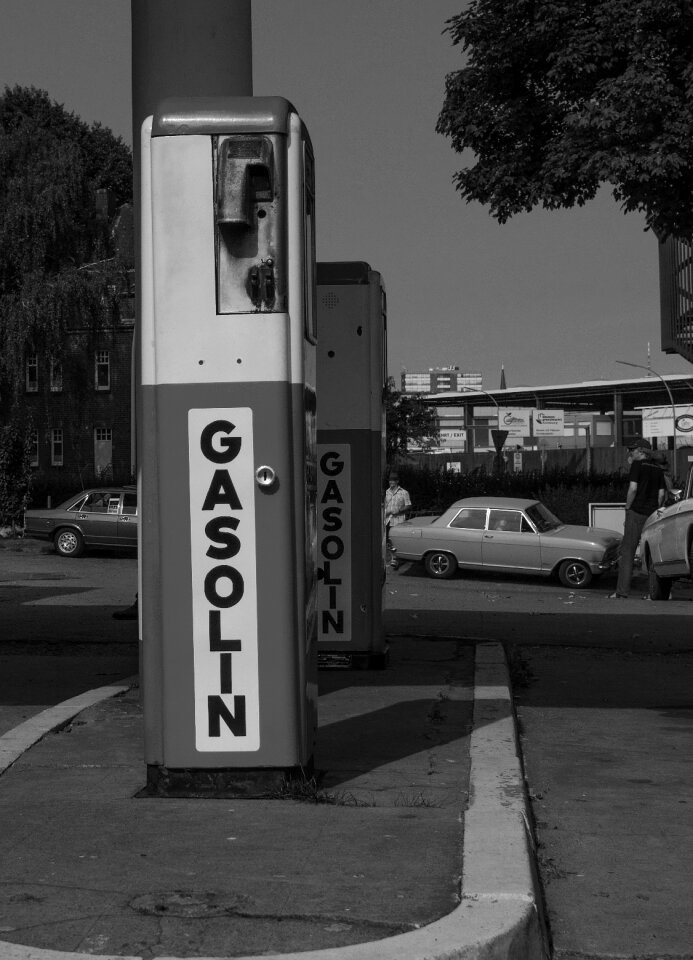 Old gas pump petrol