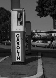 Old gas pump petrol