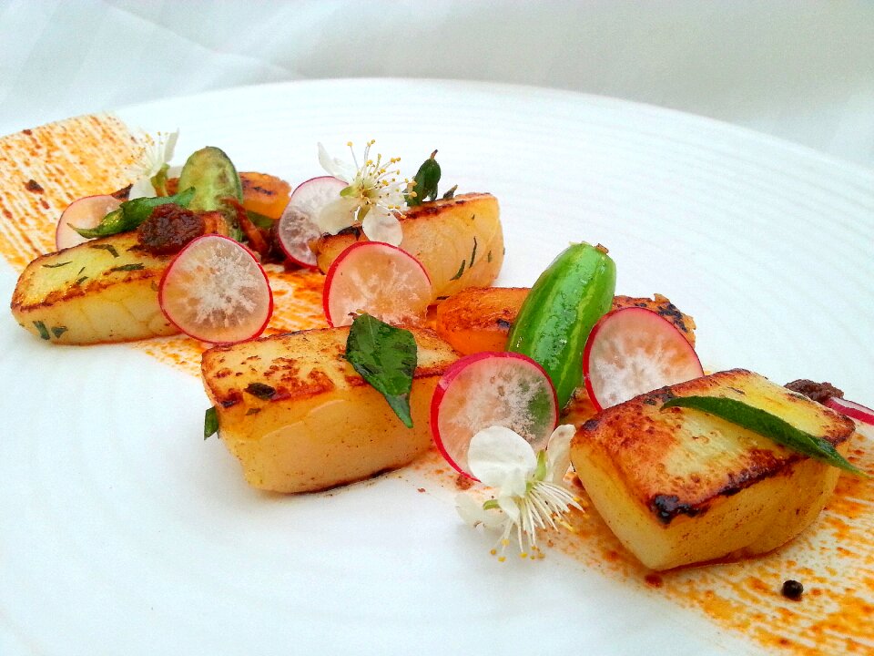Indian cuisine scallop