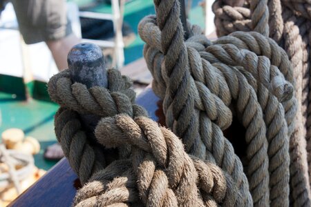 Sailing vessel canvas rope