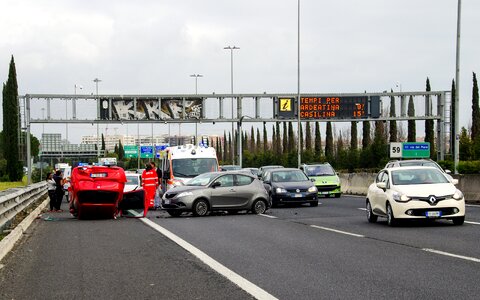 Highway the grande raccordo anulare speed photo