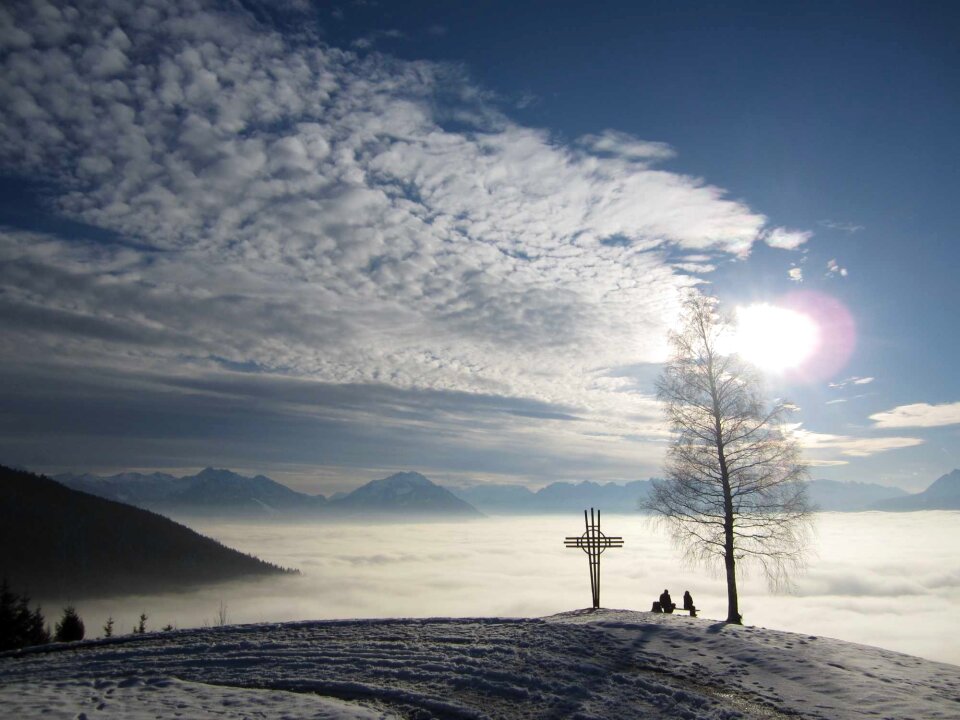 Cross summit mountains
