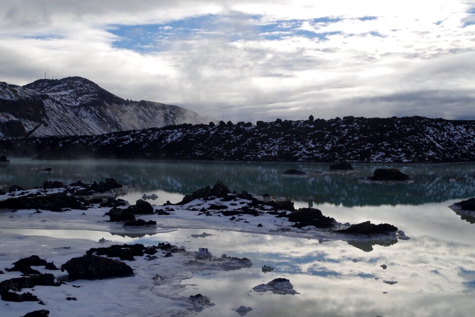 Blue icelandic lake