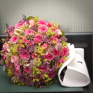 Wedding floral romance photo