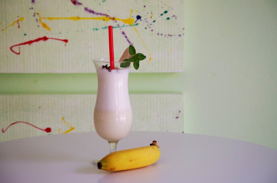 Yogurt drinking straw sweet