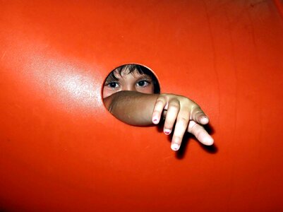 Look through kid orange