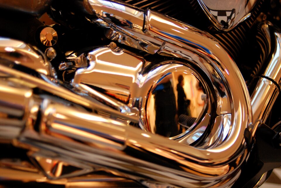 Shiny harley davidson metal